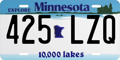 MN license plate 425LZQ