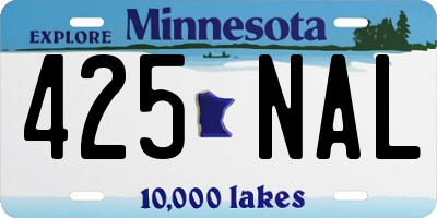 MN license plate 425NAL