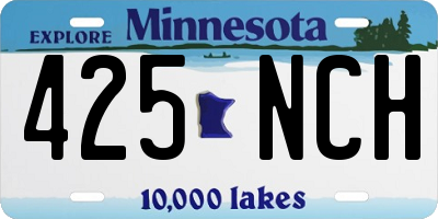 MN license plate 425NCH