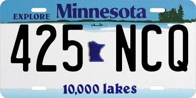 MN license plate 425NCQ