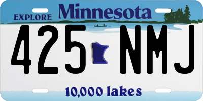 MN license plate 425NMJ