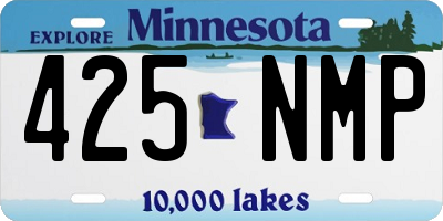MN license plate 425NMP