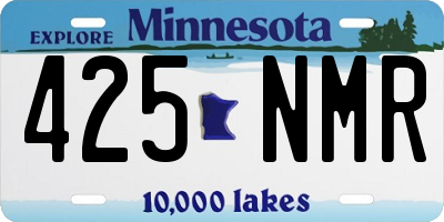 MN license plate 425NMR