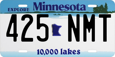 MN license plate 425NMT
