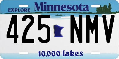 MN license plate 425NMV