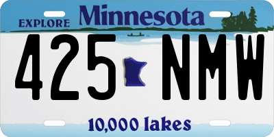 MN license plate 425NMW