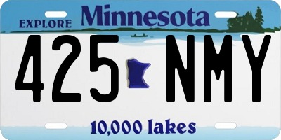 MN license plate 425NMY