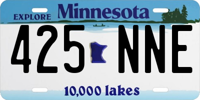 MN license plate 425NNE