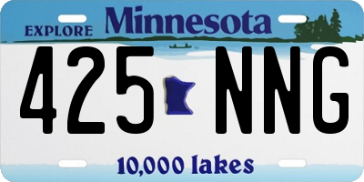 MN license plate 425NNG