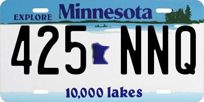 MN license plate 425NNQ
