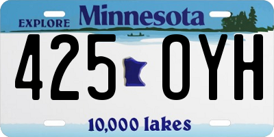 MN license plate 425OYH