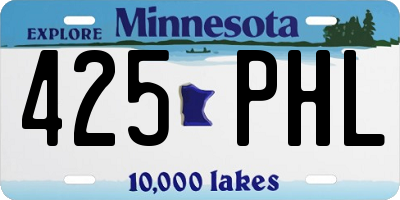 MN license plate 425PHL