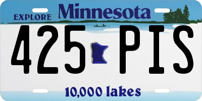 MN license plate 425PIS