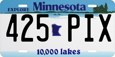 MN license plate 425PIX