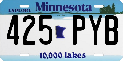 MN license plate 425PYB