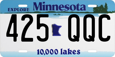MN license plate 425QQC