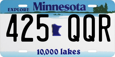 MN license plate 425QQR