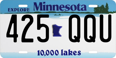 MN license plate 425QQU