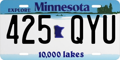 MN license plate 425QYU