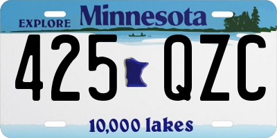 MN license plate 425QZC