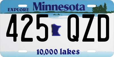 MN license plate 425QZD