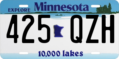 MN license plate 425QZH