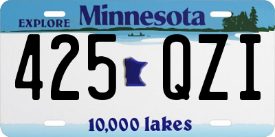 MN license plate 425QZI