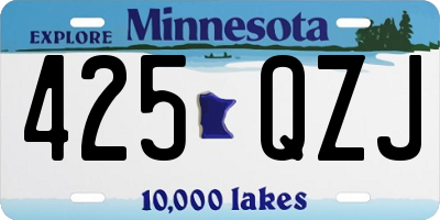 MN license plate 425QZJ