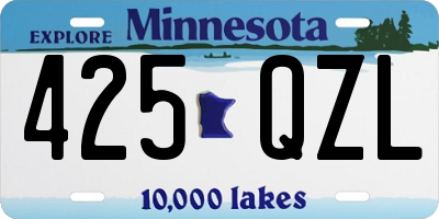 MN license plate 425QZL