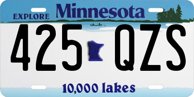 MN license plate 425QZS