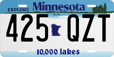 MN license plate 425QZT