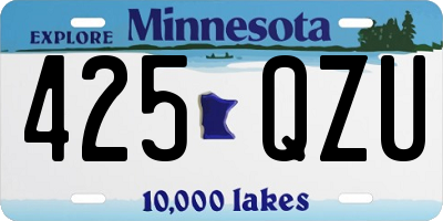 MN license plate 425QZU
