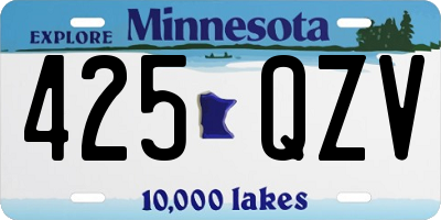 MN license plate 425QZV