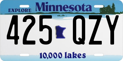 MN license plate 425QZY