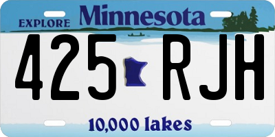MN license plate 425RJH