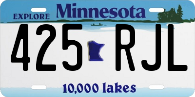 MN license plate 425RJL