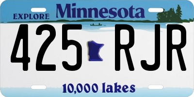 MN license plate 425RJR