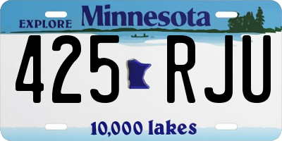 MN license plate 425RJU