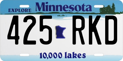 MN license plate 425RKD