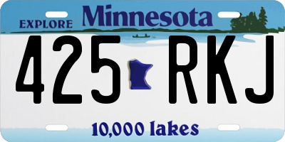 MN license plate 425RKJ