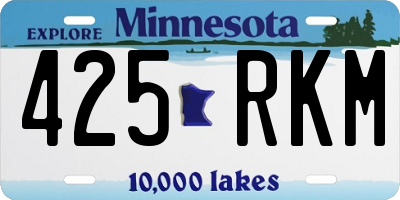 MN license plate 425RKM