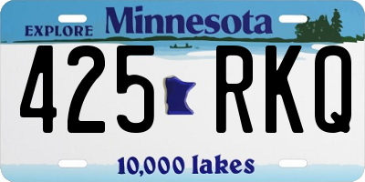 MN license plate 425RKQ