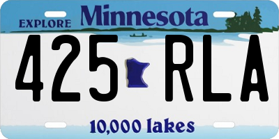MN license plate 425RLA
