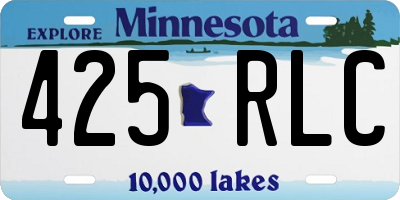 MN license plate 425RLC