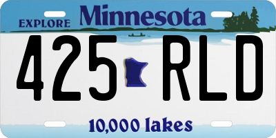 MN license plate 425RLD