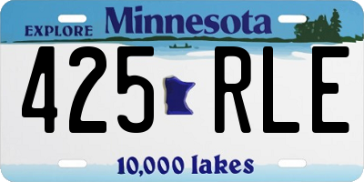 MN license plate 425RLE