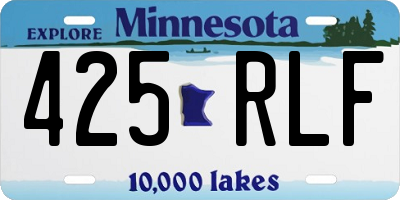MN license plate 425RLF