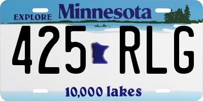 MN license plate 425RLG