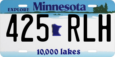 MN license plate 425RLH