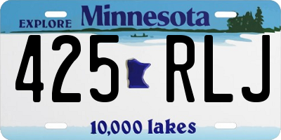 MN license plate 425RLJ